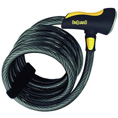 Imagem de Onguard Doberman Key Coil Cable Lock (preto, 185 cm x 10 mm)