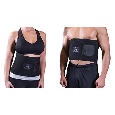 Imagem de O incrível cinto abdominal para atletas viciados – Cinta de treino/sauna para homens e mulheres: Melhora o suporte das costas | fortalece os músculos centrais | queima gordura da barriga | Perda de peso – para esportes, casa, escritório, academia