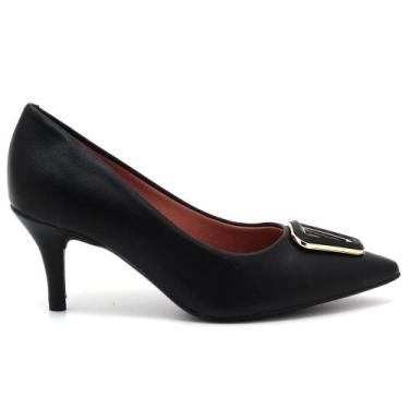 Imagem de Scarpin Vizzano Pelica Salto Médio Bico Fino Fivela Feminino 11851139,