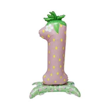 Imagem de Balão Morango Rosa Vermelho 42 Polegadas Decorações De Festa De Aniver