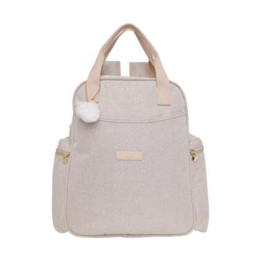 Imagem de Mochila de Maternidade Pirulitando Baby Aconchego Marfim, Creme