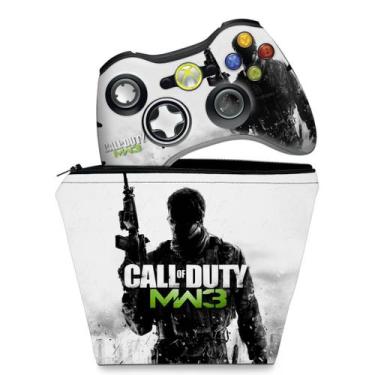 Imagem de Capa Case E Skin Compatível Xbox 360 Controle - Call Of Duty Modern Wa