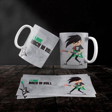 Imagem de Caneca Cerâmica Rock and Roll Mod.04