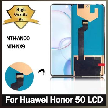 Imagem de Tela LCD com moldura para HUAWEI Honor 50  Display Touch Panel  NTH-NX9  NTH-AN00  Novo