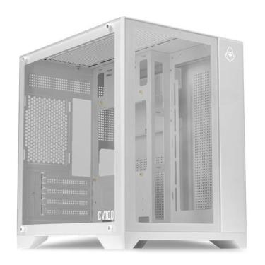 Imagem de Gabinete Gamer Mancer CV100, Mid-Tower, Lateral De Vidro, Branco, MCR-