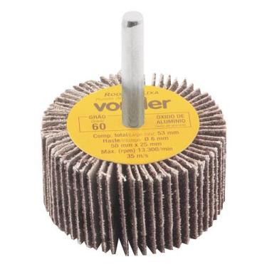 Imagem de Kit 6 Lixas Circular Roda Pg 50 X 25mm Grão 060 - Vonder