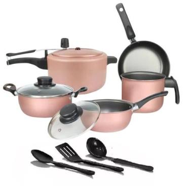 Imagem de Conjunto de panelas elegan marpal com pp 3 rose