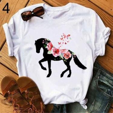 Imagem de Camiseta t shirt cavalo horse , love pets, blusa feminina country agro