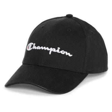 Imagem de Boné Champion Script Logo Aba Curva Preto, Preto, Único