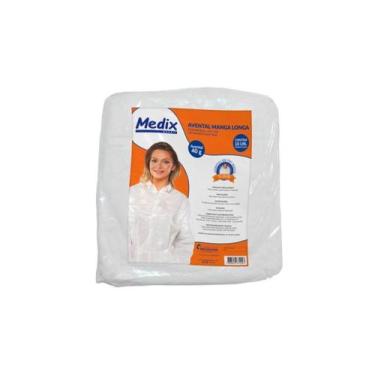 Imagem de Avental Descartável Tnt Manga Longa 40G Pacote C/ 10 Unid Medix