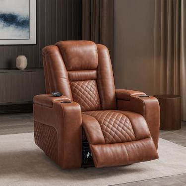 Imagem de Poltrona do Papai Elétrica Gamer Toronto com Aquecimento Massagem Porta Copos Entrada USB/USB-C PU Caramelo G94 - Laura Lar