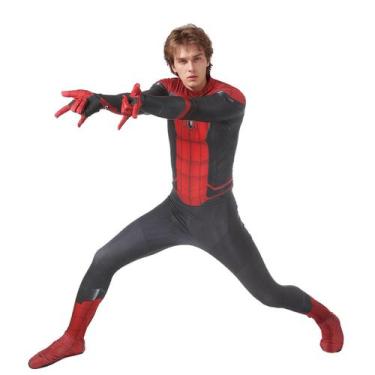 Imagem de Fantasia de super-herói NBVBFUY Macacão de corpo inteiro para adultos 