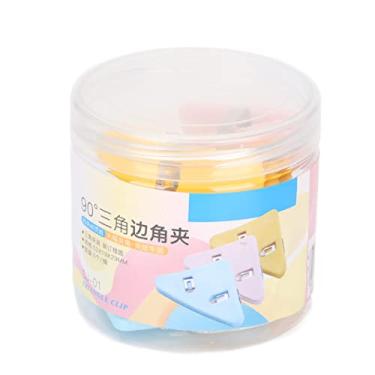 Imagem de Clipes de papel Clipes de plástico Clipes pequenos Triangular Portátil Ferramenta de fixação durável para notas de papel de teste Documentos Organização de alunos Profissionais (Multicolorido)