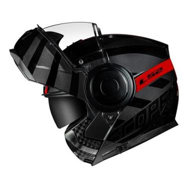 Imagem de Capacete Ls2 FF902 Scope Hamx Preto e Vermelho, 58