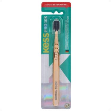 Imagem de Escova Dental Kess Belliz Pro 10k Metallic Gold Extra Macia Cód. 2536