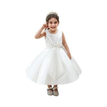 Imagem de Vestido De Festa Para Menina Bebê Com Grande Laço, Vestido De Princesa