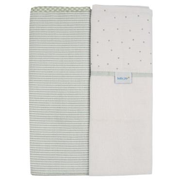 Imagem de Manta Flanelada 02 Unidades 79 cm x 80 cm Baby Joy Clássicos
