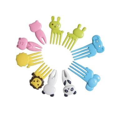 Imagem de Conjunto De Garfos Frutas Sobremesa Cartoon Animais Plástico - Falcor