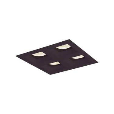 Imagem de Spot de Embutir Newline Flat para 4 Lâmpadas Par 20 E27 Bivolt Preto