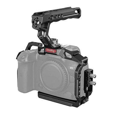 Imagem de SmallRig Kit de gaiola C R5/R6/R5 para Canon R5/R6/R5 C, kit portátil de câmera com alça superior e grampo de cabo - 3830