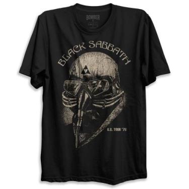 Imagem de Camiseta Preta Banda Black Sabbath Iron U.S. Tour '78 Man Tony Stark A