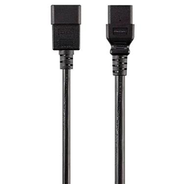 Imagem de Monoprice Cabo de extensão resistente - 20 metros - preto | IEC 60320 C20 para IEC 60320 C21, 12AWG, 20A/2500W, SJT, 250V, para servidores, roteadores, computadores