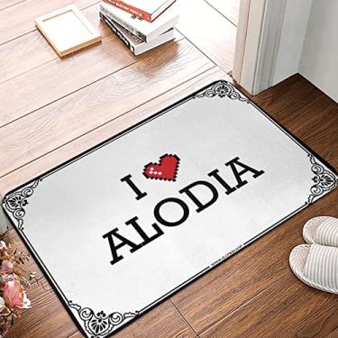 Imagem de Tapete de porta exterior I Love Alodia Capacho de pata ao ar livre Tapete de banheiro (Cor: cor, Tamanho: 40X60CM)