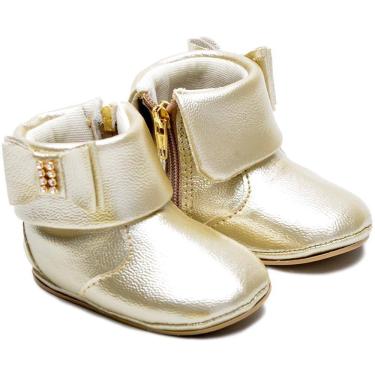 Imagem de Botinha Feminina Infantil Bebê Casual Confortável Laço