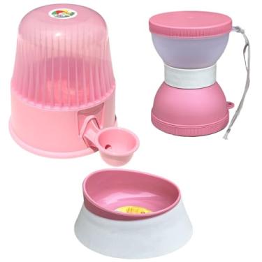Imagem de Kit Bebedouro Vida Mansa 2 litros + Comedouro 320ml + Lancheira Pet - Cães de pelo long...