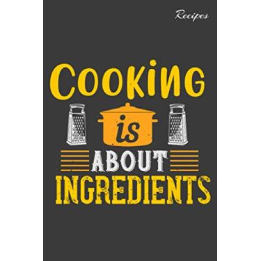 Imagem de Recipes: Cookbook Notebook Journal (100 Pages, 6x9) for Recipes with Peanut cover print. Note down how to cook your favorite meals and share with your friends!