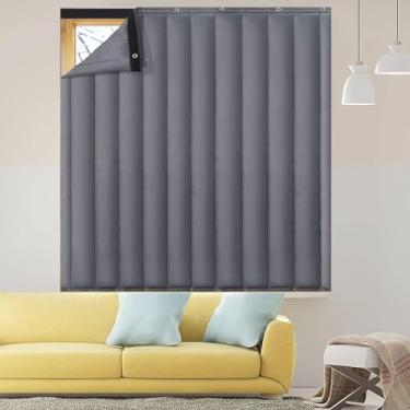Imagem de Cortinas com isolamento térmico para serviço pesado Tela da porta Persianas temporárias Cortina blackout Proteção contra o frio à prova de vento à prova de som à prova d'água Tratamento de janela Mant