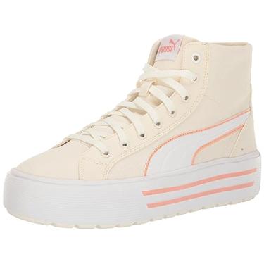 Imagem de PUMA Tênis feminino Kaia 2.0 Mid, Fosco marfim-puma branco-rosa papoula, 38