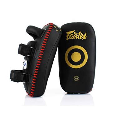 Imagem de Fairtex KPLC5 Muay Thai Kickboxing Tapetes tailandeses leves - Preto, Preto/Dourado