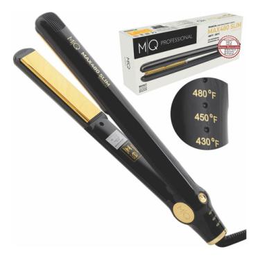 Imagem de Chapinha De Cabelo Mq Professional Hair Styling Max480 Slim Titanium Preta 127/220v Max480 Slim Titanium