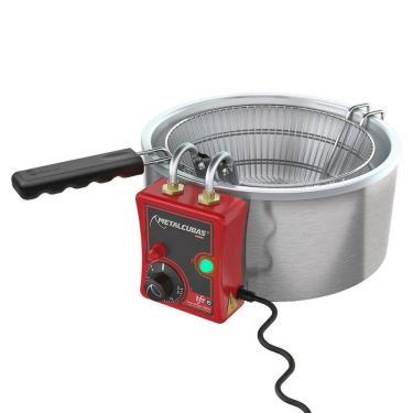 Imagem de Tacho Para Frituras Elétrico Inox 5L TFRE05 Metalcubas - 127v