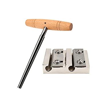 Imagem de LAMSAM Conjunto de cavilha de afinação de violino e alargador, ferramentas de barbear ampliadas para cavilhas de violino de tamanho 3/4-4/4 reais, alargador cônico com 4 pinos, kit de fabricação de