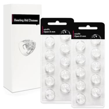 Imagem de Cúpulas abertas de 8 mm para aparelhos auditivos Oticon Minifit, suprimentos para aparelhos auditivos Oticon, acessórios de peças de reposição, cúpulas Oticon universais para kits de limpeza de