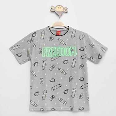 Imagem de Camiseta Infantil Kyly Fredom Manga Curta Menino-Masculino