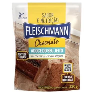 Imagem de Mistura para Bolo Aerado Chocolate Fleischmann Sabor e Nutrição Adoce do Seu Jeito Sachê 230g