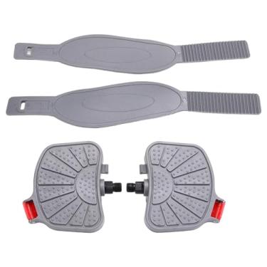 Imagem de kowaku 2x pedais de bicicleta de exercício com alças peças de reposição rolamento selado para adultos treino em casa ginásio bicicletas de exercício, Eixo de 0.5 polegadas