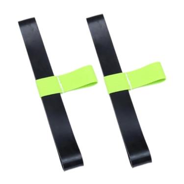 Imagem de kowaku 2 pçs banda retentor de mergulho cilindro mangueira retentor cinta banda de retenção wearproof elástico fácil uso ligação banda para cilindro 6l, Verde