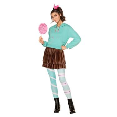 Imagem de Spirit Halloween Wreck-It Ralph Adult Vanellope von Schweetz Costume | Officially Licensed | Complete with Accessories- LG