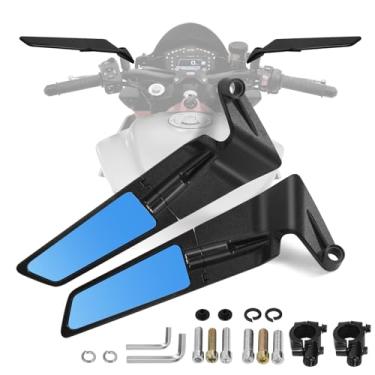 Imagem de Espelhos de motocicleta atualizados, asa de vento ajustável para quadriciclo com guidão de 8/10 mm e 7/20.3 cm para ATV Dirt Bike e mais, sem vibração e oscilação, compatível com KTM Honda Yamaha