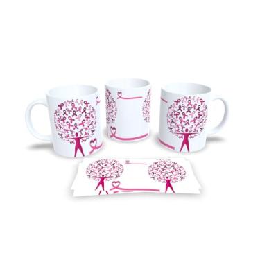 Imagem de Canecas Branca de Porcelana Personalizadas Outubro Rosa (Mod.16)
