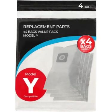 Imagem de Pacote com 4 sacos de substituição para aspirador de pó tipo Y de substituição para WindTunnel vertical estilo Y, Z, YZ sacos de papel de substituição da peça 4010100Y