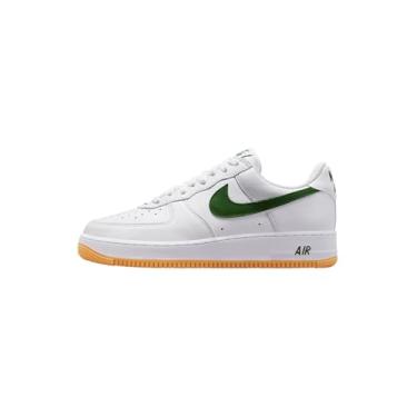 Imagem de Nike Air Force 1'07 Tênis de basquete masculino, Branco Floresta Verde Amarelo Goma, 4