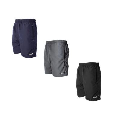 Imagem de Kit 3 Shorts Bermudas Tactel Masculino Extra Leve Macio Elástico Cordã