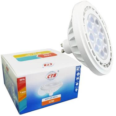 Imagem de Lâmpada Ar111 Led 12W Gu10 Branco Quente 36 Graus - CTB