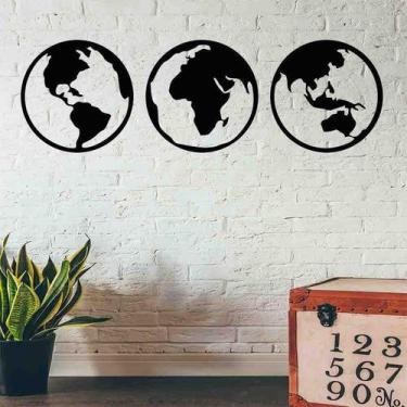 Imagem de Quadro Mandala Decorativo Mapa Mundi Vazado - Mdf 3Mm 003 - Decoarts