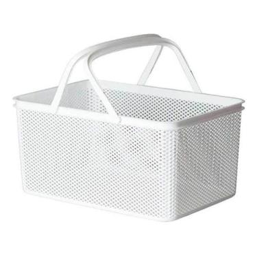 Imagem de Cesto Retangular Línea com Alça Branco 40x27x20cm Paramount